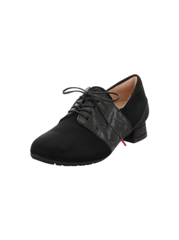 Think! Leder-Schnürschuhe in Schwarz