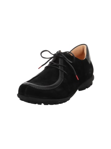 Think! Leren veterschoenen zwart