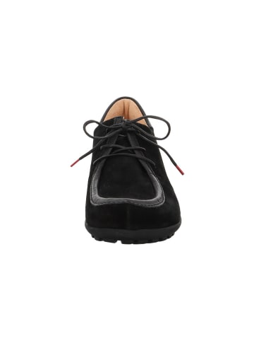Think! Leder-Schnürschuhe in Schwarz