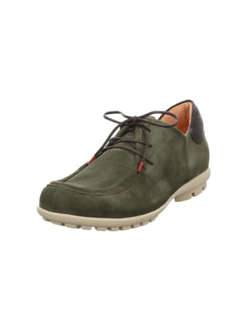 Think! Leren veterschoenen groen