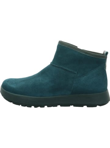 Think! Leder-Ankle-Boots in Türkis
