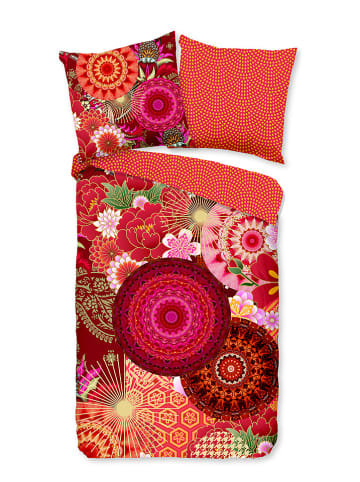 Hip Satin-Bettwäsche-Set "Yuki" in Bunt