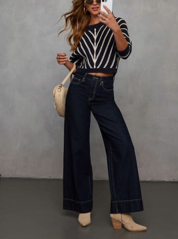 LA Angels Pullover in Weiß/ Dunkelblau