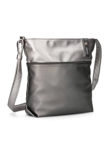 Zwei Umhängetasche in Silber/ Anthrazit - (B)29 x (H)27 x (T)8 cm