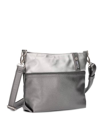 Zwei Umhängetasche in Grau/ Silber - (B)27 x (H)23 x (T)10 cm