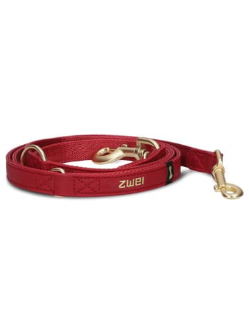 Zwei Leine in Rot - (L)200 cm