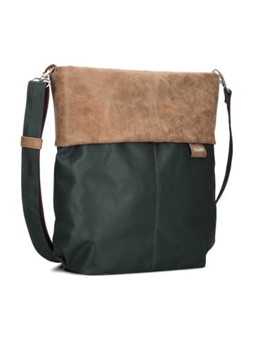 Zwei Umhängetasche in Dunkelgrün/ Beige - (B)31 x (H)32 x (T)12 cm