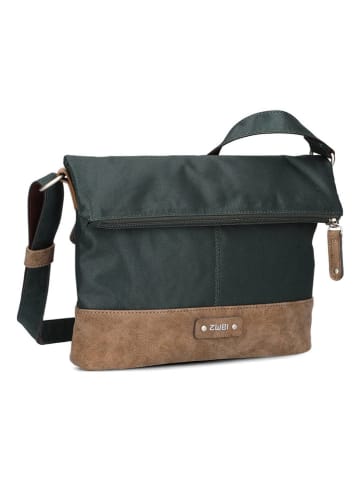 Zwei Umhängetasche in Anthrazit/ Hellbraun - (B)28 x (H)20 x (T)8 cm