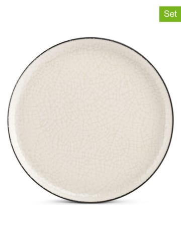 Salt and Pepper  Talerze obiadowe (2 szt.) "Gravel" w kolorze białym - Ø 27 cm