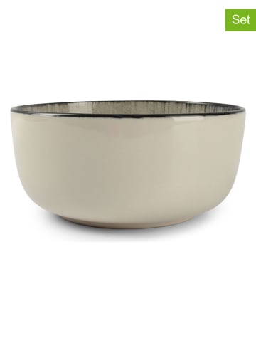 Salt and Pepper 2er-Set: Schalen "Gravel" in Beige/ Schwarz - (H)6,5 x Ø 14,5 cm