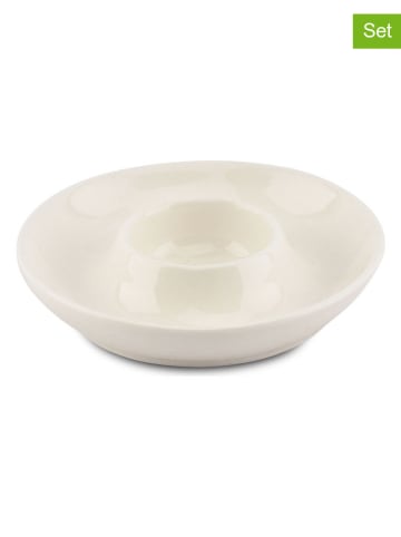 Salt and Pepper 4er-Set: Eierbecher "Cucina" in Creme - (H)2 x Ø 10,5 cm