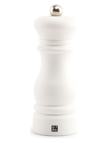 Salt and Pepper Młynek "Pepe" w kolorze białym do soli i pieprzu - wys. 14 cm