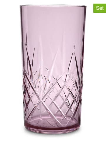 Salt and Pepper 4er-Set: Gläser ''Costa'' in Pink - 650 ml