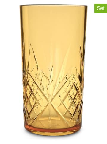 Salt and Pepper 4er-Set: Gläser ''Costa'' in Gelb - 650 ml
