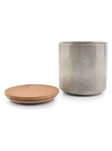 Salt and Pepper Vorratsbehälter "Bake" in Grau/ Hellbraun - (H)13,5 x Ø 12,5 cm