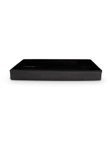 Salt and Pepper Tablett ''Vanity'' in Schwarz - (B)28 x (H)3 x (T)16 cm