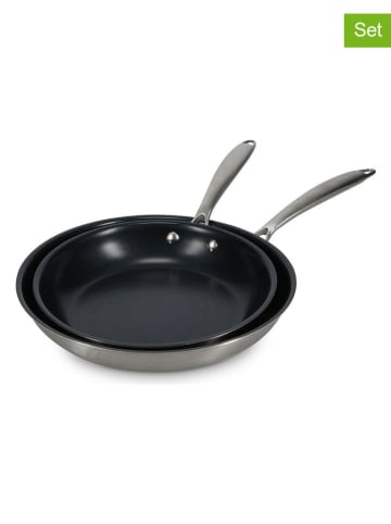 Salt and Pepper 2er-Set: Bratpfannen "Blaze" in Schwarz/ Silber