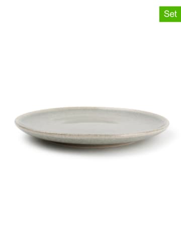 Salt and Pepper 2er-Set: Dessertteller "Meridian" in Grün - Ø 20 cm