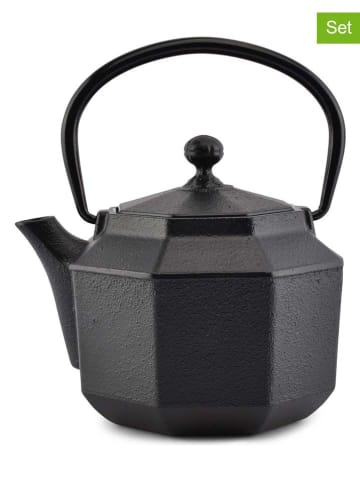 Salt and Pepper 2er-Set: Teekannen "Sencha" in Schwarz - 870 ml