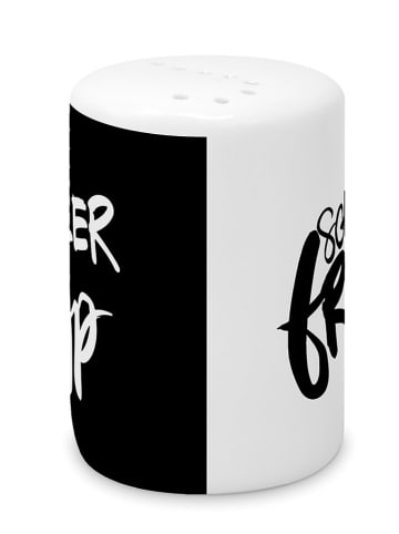 ppd Salzstreuer "Geiler Typ" in Weiß/ Schwarz - 350 ml