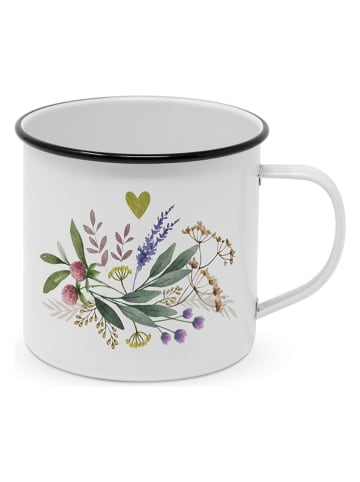 ppd Becher "Provence" in Weiß - 400 ml