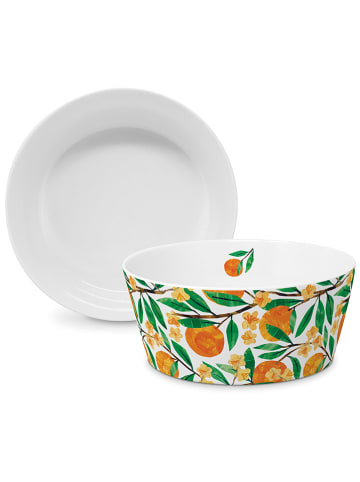ppd Miska "Tracey´s Orangina" w kolorze pomarańczowo-zielonym - Ø 15 cm