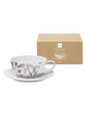 ppd Tasse "Scandic Leaves" in Grau - 300 ml