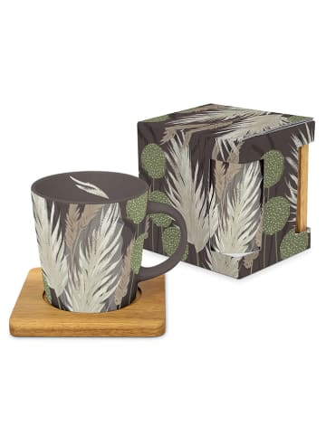 ppd Jumbotasse "Feels" in Braun/ Grau - 400 ml