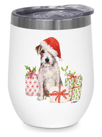 ppd Thermobecher "Christmas Pub" in Weiß/ Bunt - 350 ml