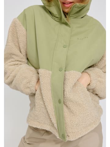 MAZINE Winterjas groen/beige