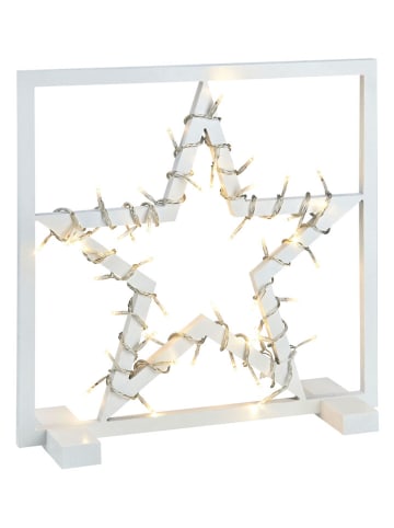 Marksljöd LED-Dekoobjekt "Trenton" in Weiß - (B)40 x (H)38,5 cm
