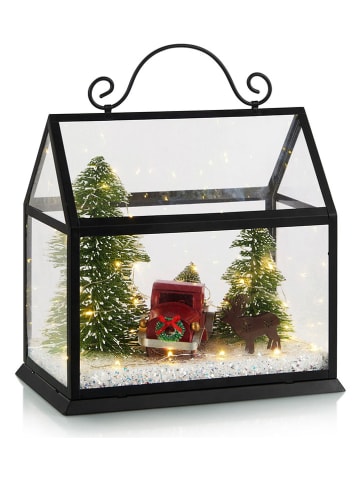 Marksljöd Dekoracja LED "House" w kolorze czarnym - 24,2 x 25 cm