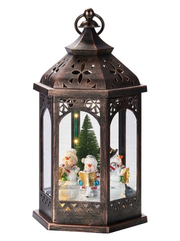 Marksljöd LED-Laterne "Rolf" in Braun - (H)33 cm