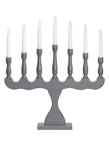 Marksljöd Lampa adwentowa "Svaneholm" w kolorze szarym - 51 x 58 cm