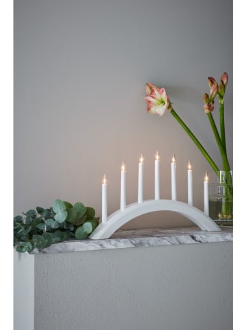 Marksljöd Lampa adwentowa "Avento" w kolorze białym - 56 x 32 cm