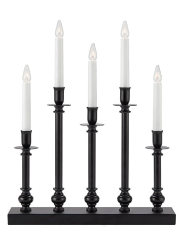 Marksljöd Adventsleuchter "Fratello" in Schwarz - (B)35 x (H)40 cm