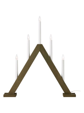 Marksljöd Lampa adwentowa "Ariele" w kolorze brązowym - 46 x 52,5 cm