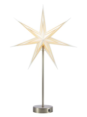 Marksljöd LED-Tischleuchte "Sarah" in Weiß/ Silber - (B)45 x (H)65 x (T)13 cm