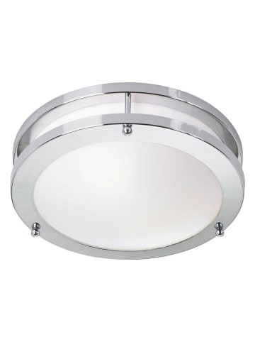 Marksljöd LED-Deckenleuchte "Täby" in Silber - (H)8,5 x Ø 25 cm