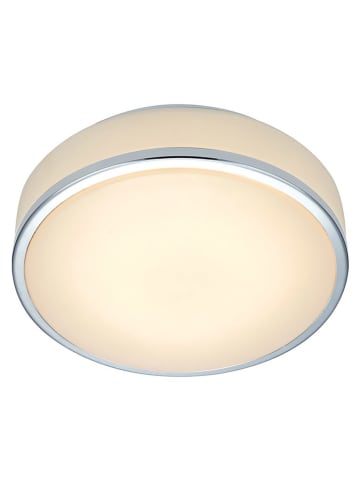 Marksljöd Ledplafonnière "Global" wit/zilverkleurig - (H)7 x  Ø 21 cm