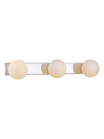 Marksljöd Ledwandlamp "Mini" zilverkleurig/wit - (B)50 x (H)12 cm