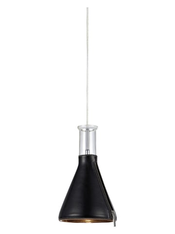 Marksljöd Hängeleuchte "Zip" in Schwarz/ Silber - (H)28 x Ø 17 cm