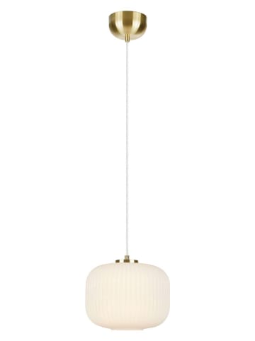 Marksljöd Hanglamp "Sober" wit/goudkleurig - (H)22 x Ø 25 cm