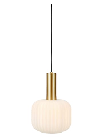 Marksljöd Hängeleuchte "Sober" in Gold/ Weiß - Ø 15 cm