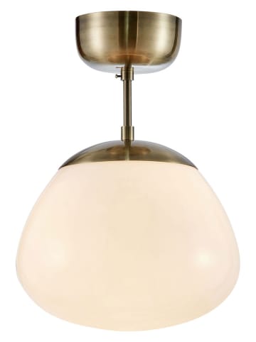 Marksljöd Lampa sufitowa "Rise" w kolorze biało-złotym - wys. 35 x Ø 25 cm