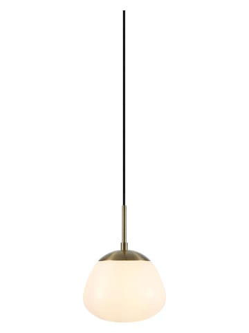 Marksljöd Hanglamp "Rise" wit/goudkleurig - (H)25 x Ø 18 cm
