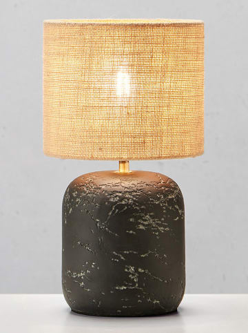 Marksljöd Tischleuchte "Montagna" in Schwarz/ Beige - (H)45 x Ø 25,5 cm