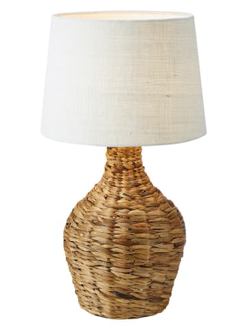 Marksljöd Tischleuchte "Paglia" in Hellbraun/ Weiß - (H)58 x  Ø 32 cm