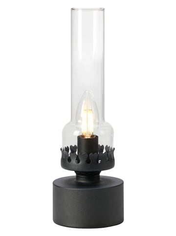 Marksljöd Tischleuchte "Kandella" in Schwarz/ Transparent - (H)31 x Ø 10,5 cm