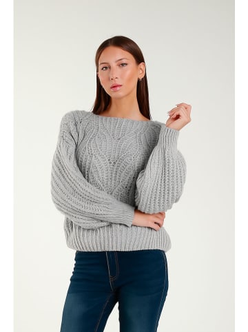 Tamba Sweter w kolorze szarym